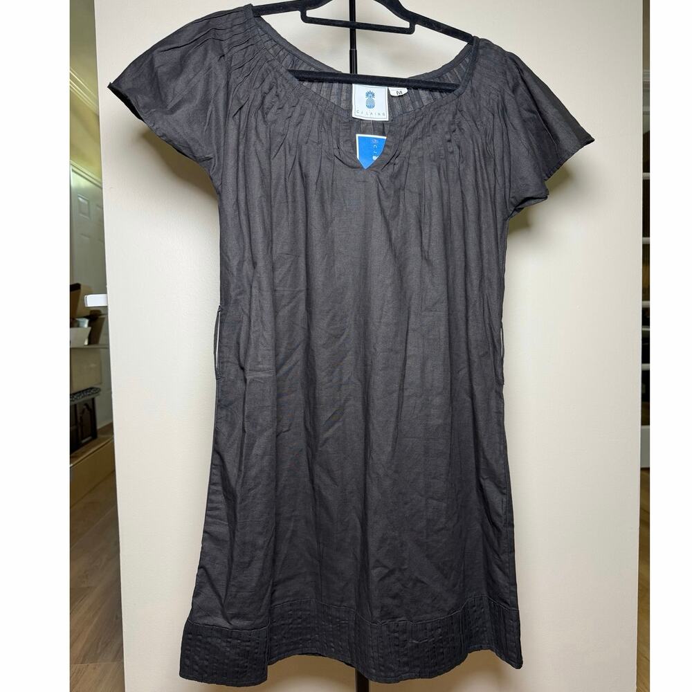 CJ Laing Luna Mini Dress Textured Sleeve Size M